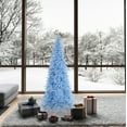 thumbnail image 3 of Vickerman 6.5' Sky Blue Fir Slim Artificial Christmas Tree, Blue  Dura-lit LED Lights, 3 of 3