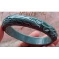 thumbnail image 2 of Certified Hand Carved Green 100% Natural Myanmar Burma A JADE Jadeite Phoenix Circle Bangle Bracelet 59mm, 2 of 11