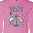 thumbnail image 4 of Inktastic Tea Time In Paris-Colorful French Poodles Long Sleeve T-Shirt, 4 of 5