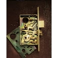 thumbnail image 2 of Baldwin 8530033R Mortis Lock Passage, Vintage Brass, 2 of 3