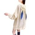 thumbnail image 4 of Fesfesfes Women Hooded Long Sleeve Ladies Letter Hooded Ladies Sweatshirt Tops Blouse Clearance Under $10, 4 of 7