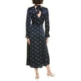 thumbnail image 2 of Rebecca Taylor womens  Print Maxi Dress, 0, Blue, 2 of 3
