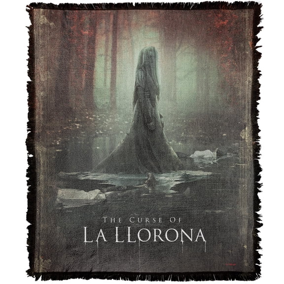 The Curse of La Llorona Blanket, 50'x60' Poster Woven Tapestry Cotton Blend Fringed Throw Blanket