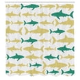 thumbnail image 3 of Ambesonne Sea Animals Shower Curtain, Aquatic Animal Maritime, 69"Wx70"L, Sea Green, 3 of 3