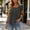 Dark Gray, variant on Women's Square Neck Short Sleeve Top Moss Army Tone Solid Pleated Casual Fashion Top for Daily Wear Summer Vacation Purple S