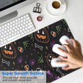 thumbnail image 4 of Long Mouse Pads for Desk,Halloween Pumpkins Skulls and Bats Desk Mats on Top Of Desks, Desk Mouse Pad Extra Large with 3mm Non-Slip Base and Stitched Edge for Gaming,Office,Work,Home 31.5x15.7in, 4 of 5