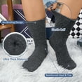 thumbnail image 4 of KOITHOT 6 Pack Men Fuzzy Socks Warm Winter Soft Fluffy Cozy Slipper Fleece Socks for Men, 4 of 7