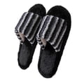 thumbnail image 4 of Bixock Slippers for Womens Indoor House Cotton Shoes Multi Size Fluzzy Fleece Lined Slide Warm Comfortable Non-Sliped Women Shoes, 4 of 6