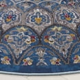thumbnail image 3 of SAFAVIEH Aria Layne Oriental Area Rug, Navy/Gold, 6'5" x 6'5" Round, 3 of 8