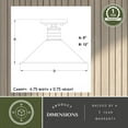 thumbnail image 6 of Akron 12-in W Bronze Metal Industrial MCM Cone Semi Flush Mount Ceiling Light, 6 of 11