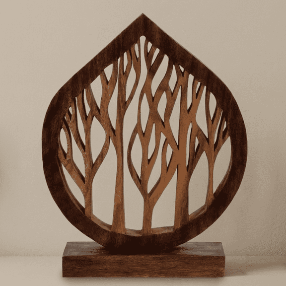 Decozen Wooden Tree of Life Sculpture – Gifts for Mom or Dad on Mother’s Day, or Birthday – Acacia Wood Sculpture for Home, Office, Living Room, or Boho and Mantle Décor