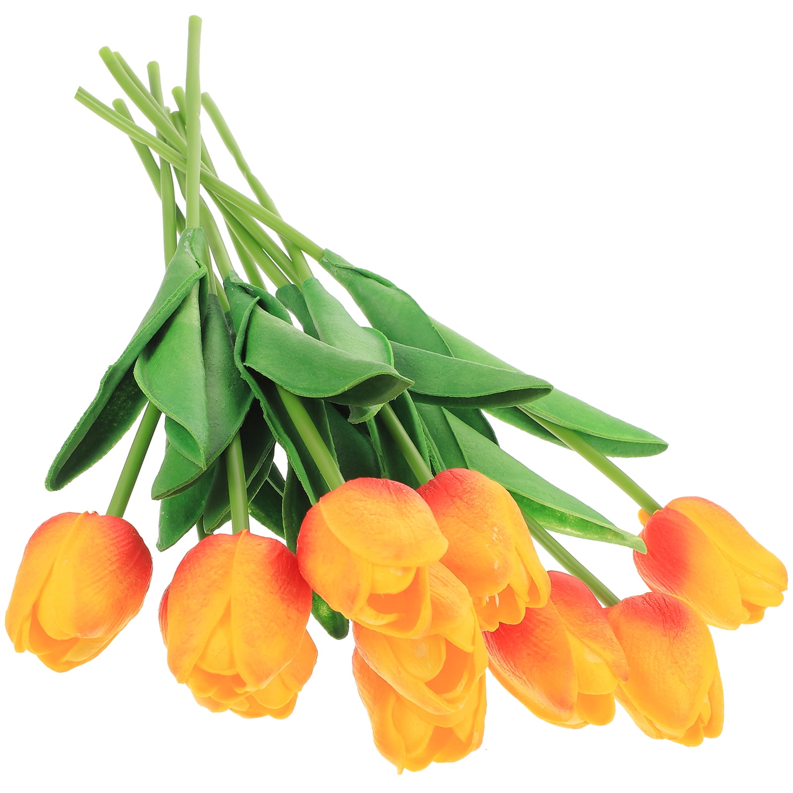 Hemoton 10pcs Artificial Tulip Flowers Real Touch Tulips Fake PU Tulip