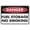 Warning Sign 4, variant on Danger Fuel Storage No Smoking Sign For House 8"x12" Yard Sign, Premium Aluminum Sun-Proof Rust-Free, Fuel Storage Smoking Ban Marker