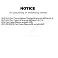 thumbnail image 2 of Transit Auto Front Rear Hub Bearings Assembly Coated Disc Brake Rotors and Semi-Metallic Pads Kit (10Pc) for Car Ford Fusion - Left Right Side (Driver Passenger) KBB-110849, 2 of 11