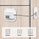 thumbnail image 3 of 2 Pack Refrigerator Lock Heavy Duty Combination Fridge Lock Black+white, 3 of 4
