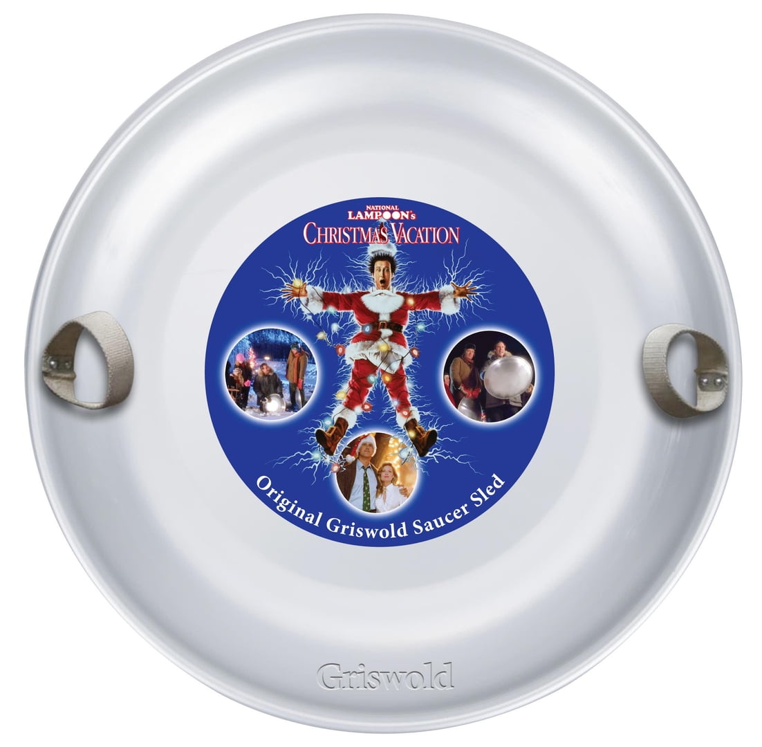 Slippery Racer Original Griswold Aluminum Metal Snow Saucer Sled with