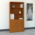 thumbnail image 2 of Series C 36W 5 Shelf Bookcase with Doors in Natural Cherry - Engineered Wood, 2 of 4