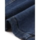 thumbnail image 5 of Falda de mezclilla larga con cremallera frontal y abertura para mujer INSPIRE CHIC con bolsillos M azul profundo, 5 of 5