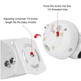 thumbnail image 4 of Soporte de pared de ángulo ajustable para monitor de bebé Arlo, monitor de bebé Motorola y la mayoría de cámaras de monitores universales, material de aleación de aluminio, 4 of 5