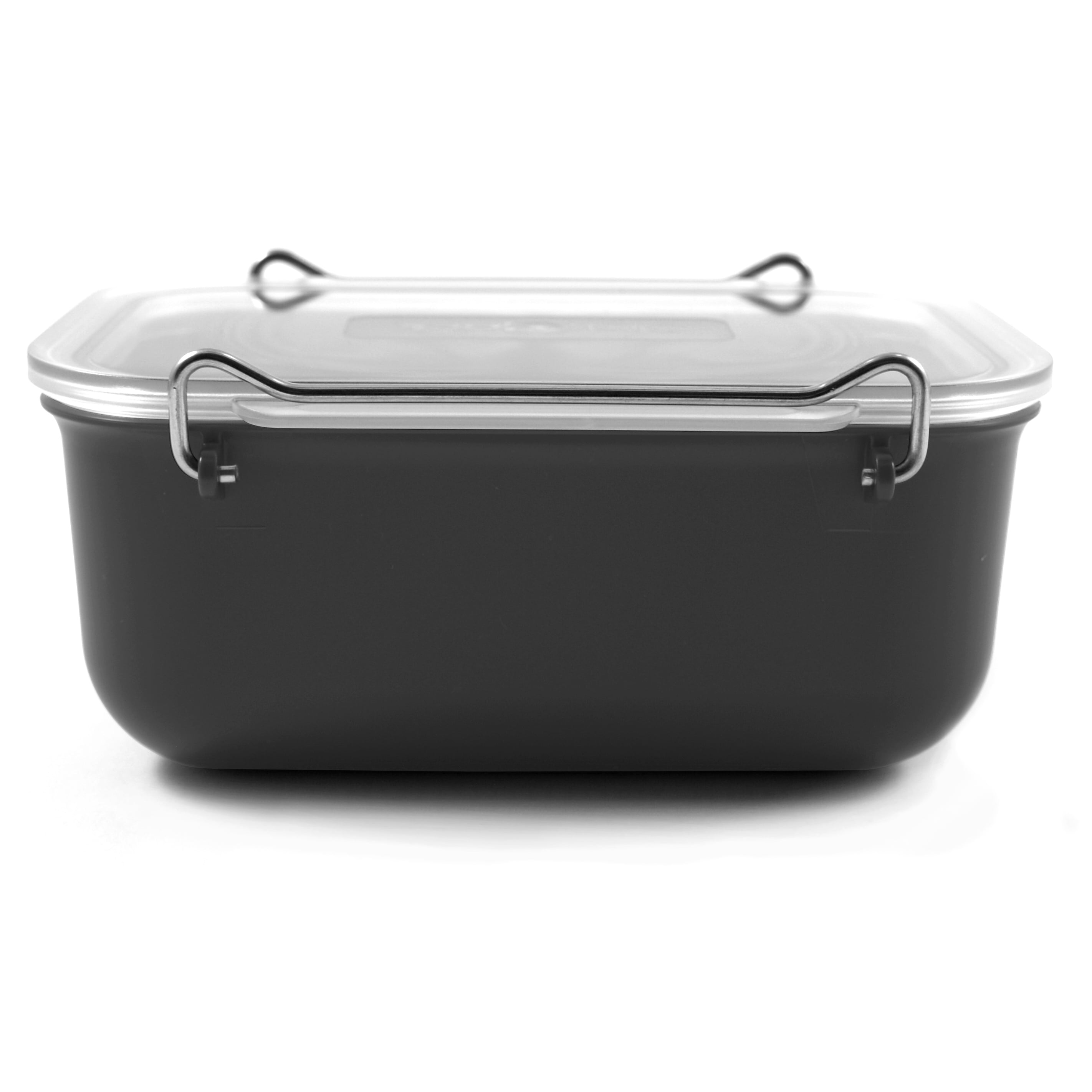 Click Clack Charcoal Grey Locking Everyday Storage Container, 0.9 Quart