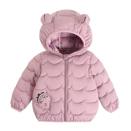 

TAIAOJING Coat For Toddler Baby Boys Girls Kids Child Cartoon Long Sleeve Winter Jacket Cute Animals Hooded Outer Outwear Outfits Clothes Hoodies Coat 4-5 Years