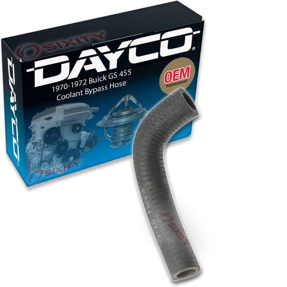 Dayco Engine Coolant Hose compatible with Buick GS 455 7.5L V8 1970-1972