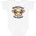 thumbnail image 3 of Inktastic Holy Cow I'm Cute Boys or Girls Baby Bodysuit, 3 of 5