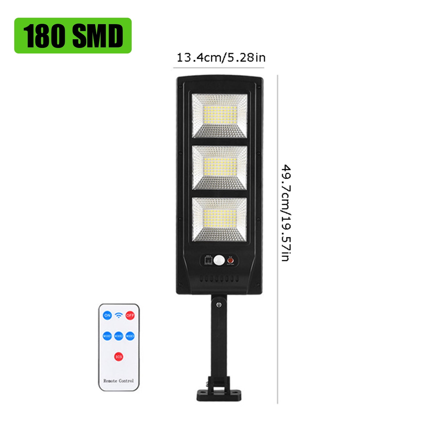 Solar Street Light Outdoor, 4000LM Motion Sensor Solar Outdoor Lights with Remote Control, Auto on/off Dusk to Dawn Street Flood Lamp for Outside Yard, Garden, Patio