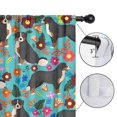 thumbnail image 4 of Blackout Kids Curtains,Bernese Mountain and Flower Childrens Insulated Curtains Set Of 2,Bedroom Essentials,Toddler Room Decor 52"x63"(132x160cm), 4 of 4