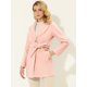 thumbnail image 2 of Abrigo De Invierno Midi Con Cinturón Y Un Solo Pecho Para Mujer Rosa claro S, 2 of 6