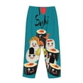 thumbnail image 5 of Balery I Love Sushi print Women's Pajama Pants,Ultra Lightweight Pjs,Lounge Pant-X-Large, 5 of 9