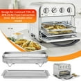 thumbnail image 5 of Air Fryer Tray Replacement for Cuisinart TOA-26 TOA-28 Toaster Air Fryer Convection Oven, 10.7*9.8'' Non-stick Mesh Air Fryer Stainless Steel Basket Wire Rack Accessories Parts, Dishwasher Safe, 5 of 7