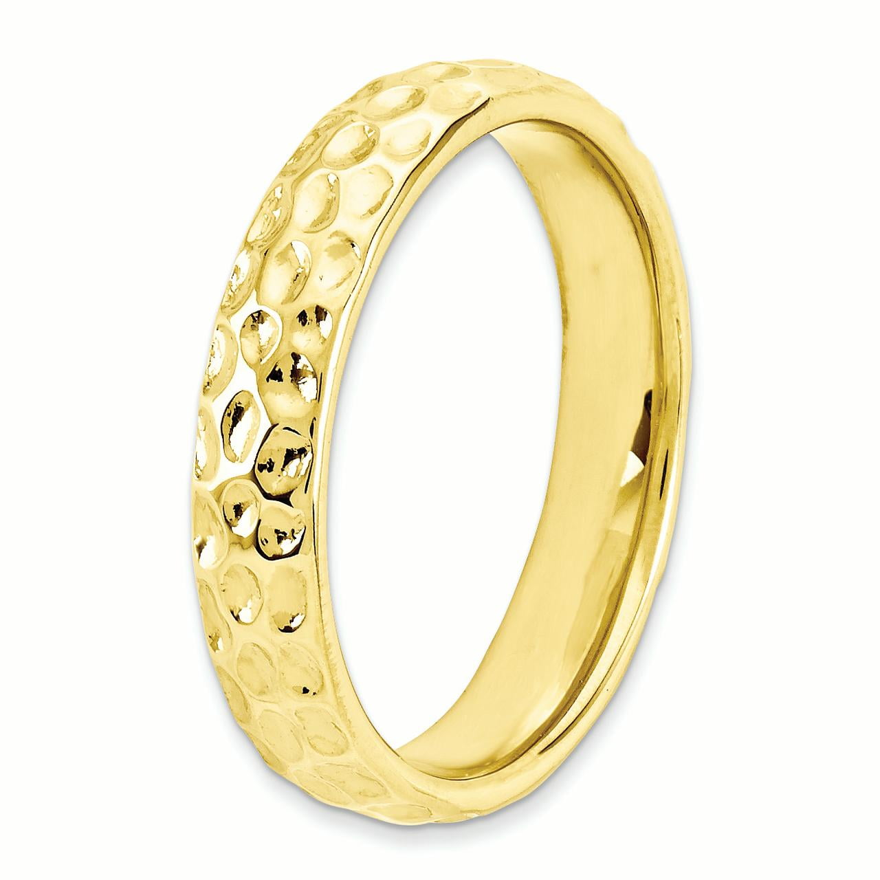 Sterling Silver Gold-Plated Ring