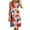 Red, variant on LYXSSBYX Plus Size Dresses for Curvy Women Women's Round Neck Sleeveless Gradient Tie Dyed Beach Dress