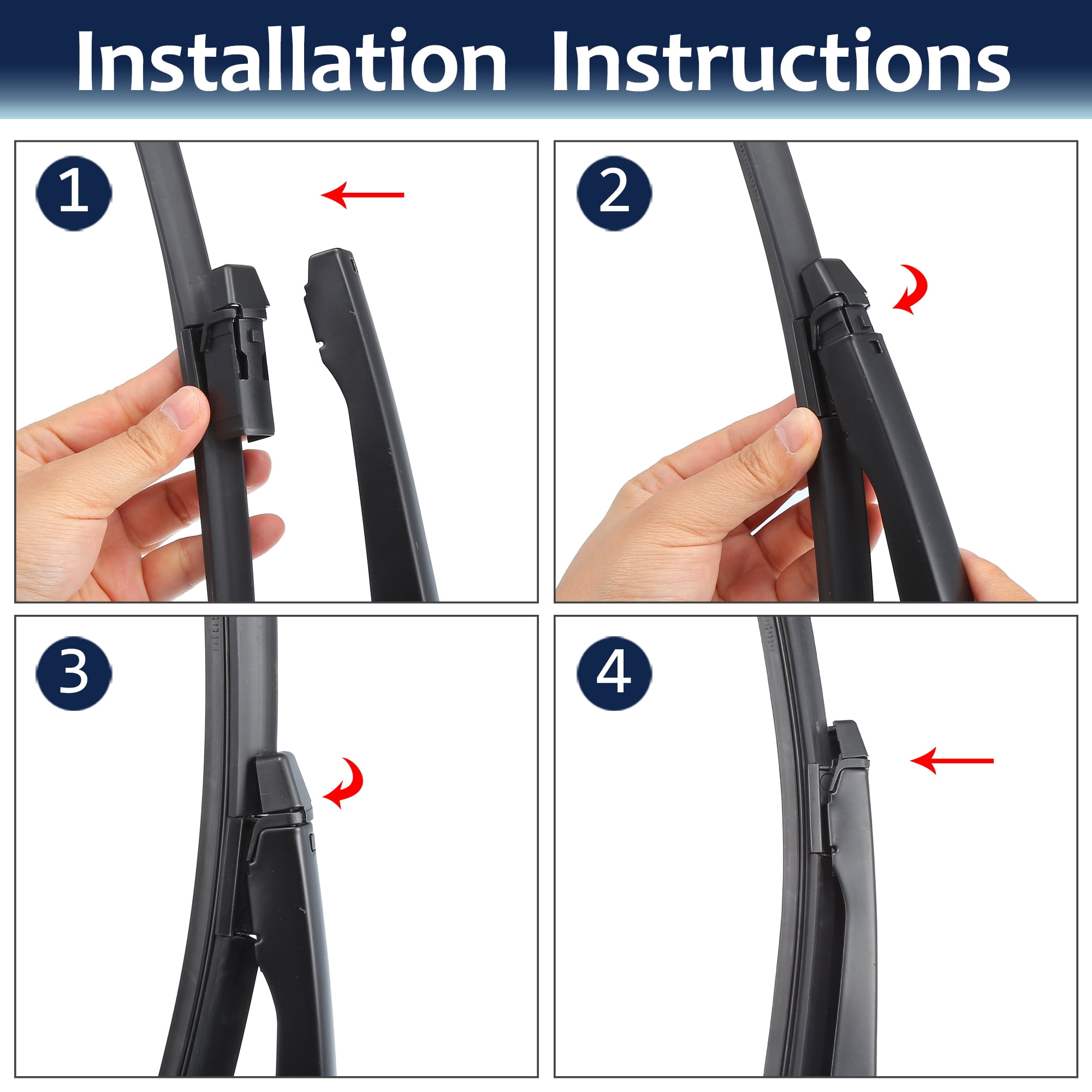 Unique Bargains Rear Wiper Blade Arm Set for Ford Ecosport 2017-2021