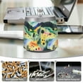 thumbnail image 6 of Yayeee Ashtray with Lid for Cigarette Smokeless Stainless Steel Home Ash Holder, Art Field, 6 of 7