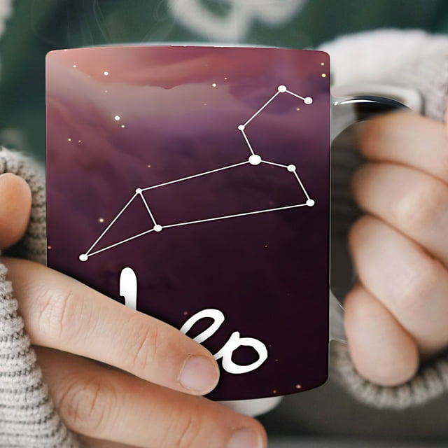 Chmadoxn Cups Twelve Constellations Ceramic Color-changing Cup Coffee Tea Cup Constellation glass
