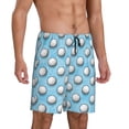thumbnail image 2 of Bingfone Golf Balls 1 for Men's Short Pajama Pants, Elastic Waist Drawstring Summer Shorts-X-Large, 2 of 6