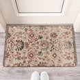 thumbnail image 2 of Boho Light Brown Vintage Patterned Country Carpet Welcome Door Mat Decorative Doormat Farmhouse Low-Profile Floor Rug Switch Mat for Home Indoor Outdoor Decorations 17 X 30 Inch, 2 of 6