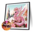 thumbnail image 2 of Pintura de diamante 5D DIY Kit de taladro con forma especial parcial Pterosaurio (UP370) Hugtrwg  Para estrenar, 2 of 9