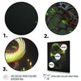 thumbnail image 3 of Designart Bonsai Swirl Tree Neon IV Canvas Wall Art, 3 of 5