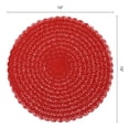 thumbnail image 6 of Unique Bargains 6Pcs Rustic Woven Dining Placemats Red 15x15inch, 6 of 6