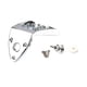 thumbnail image 5 of Cordal de mandolina con hebilla y tornillos, superficie pulida para mandolina arqueada de 8 cuerdas, accesorios para instrumentos musicales, 5 of 9