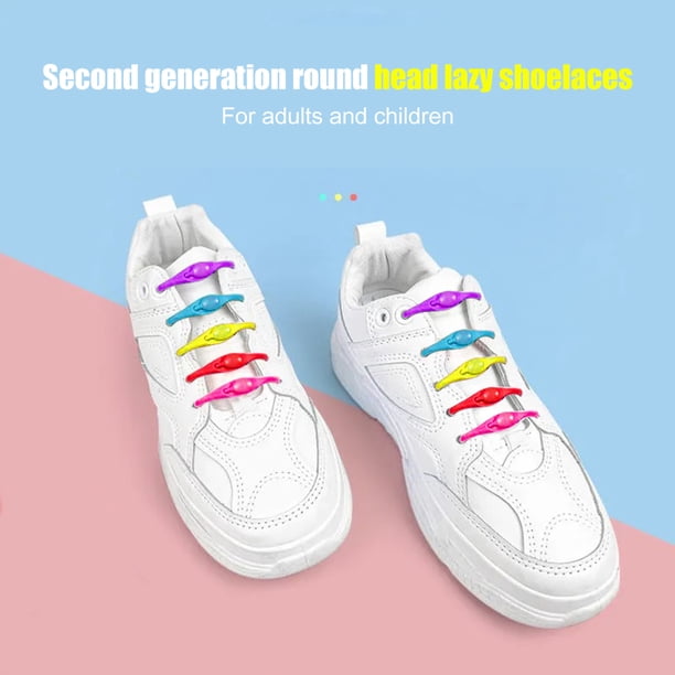 Cordones de zapatos de silicona elásticos sin corbata Cordones de zapatillas de deporte universales para deportes al aire libre