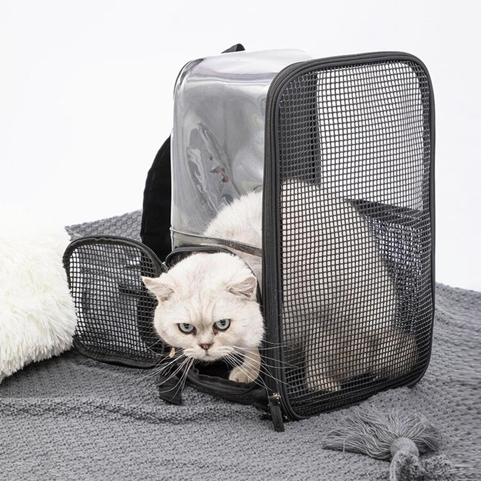 Bvdfgk Cat Backpack Carrier Kitten Knapsacks with Adjustable Shoulder Straps Heavy Duty