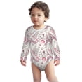 thumbnail image 2 of Xecao Romantic Travel In Paris Print Baby unisex-baby Cotton Long-sleeve Bodysuits-2 Years, 2 of 6