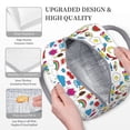 thumbnail image 3 of Fotbe Summer Bolsa de Almuerzo con Estampado, Lonchera Aislada, Contenedor de Comida Reutilizable Tipo Cooler a Prueba de Fugas, 3 of 6