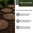 thumbnail image 2 of TierraVerde 4 Pack 18" x 18" Tropical Leaf Decorative Stepping Stones, Brown, 2 of 6