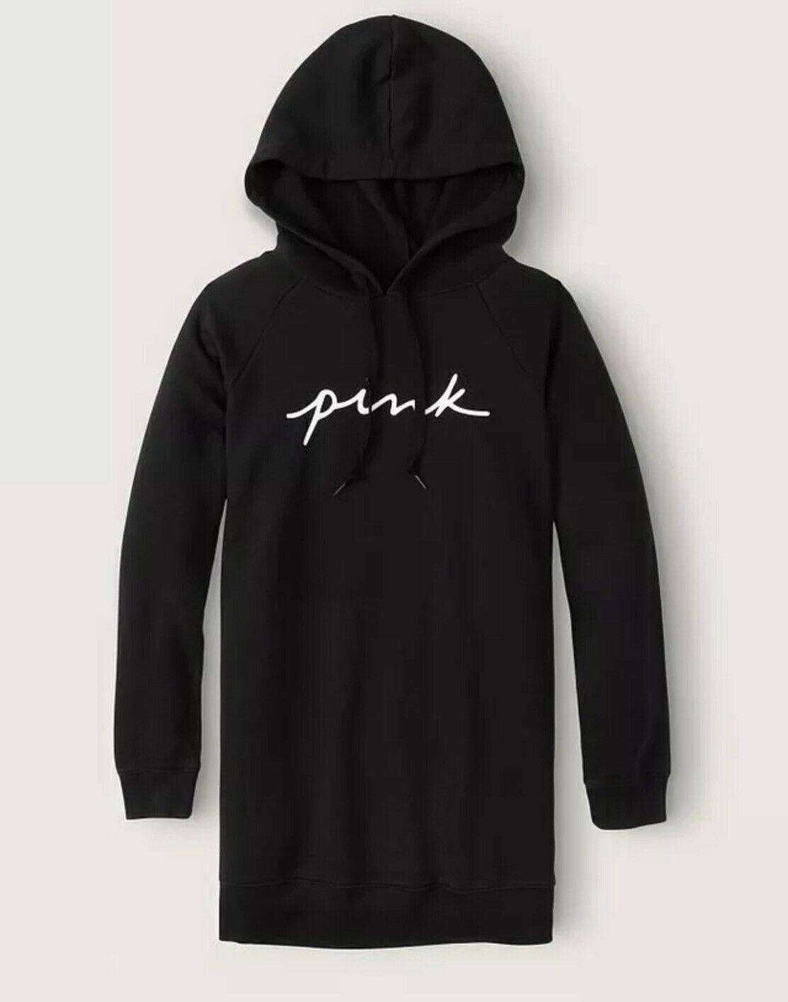 VICTORIA SECRET ROSE CŒUR MOUCHETÉ LOGO NOIR VESTE ZIPPÉE