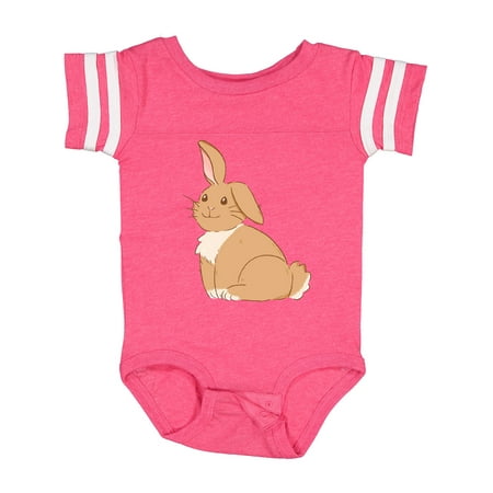 

Inktastic Easter Cute Floppy Ear Brown Bunny Boys or Girls Baby Bodysuit